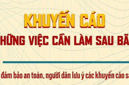 Khuyến cáo những việc cần làm sau bão