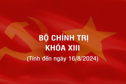  [Infographic] Các đồng chí Ủy viên Bộ Chính trị khóa XIII 