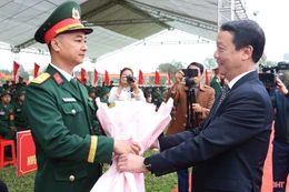 Hà Tĩnh giao nhận quân đảm bảo chỉ tiêu, chất lượng, nhanh gọn, an toàn tuyệt đối