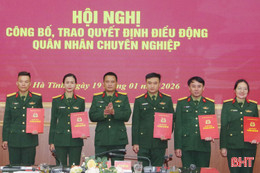 Hà Tĩnh điều động hơn 100 quân nhân chuyên nghiệp về ban CHQS xã, phường