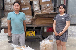 2 chị em điều hành đường dây mua bán thuốc lá Thăng Long giả