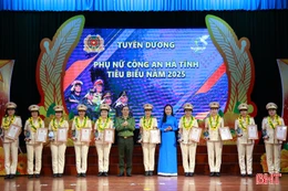 Công an Hà Tĩnh tuyên dương 20 gương thanh niên, phụ nữ tiêu biểu