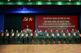 Lựa chọn, bổ nhiệm phó chỉ huy trưởng và trợ lý ban chỉ huy quân sự cấp xã ở Hà Tĩnh