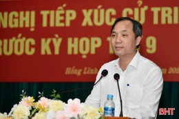 Đoàn đại biểu Quốc hội tỉnh tiếp xúc cử tri tại thị xã Hồng Lĩnh