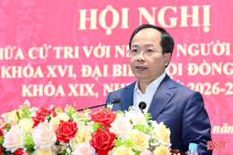 Hội nghị đầu tiên ứng cử viên tiếp xúc cử tri Hà Tĩnh