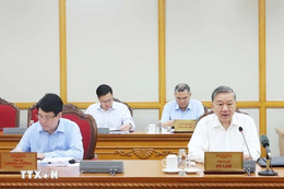 Tổng Bí thư Tô Lâm chủ trì họp cho ý kiến về tiến độ sắp xếp tổ chức bộ máy