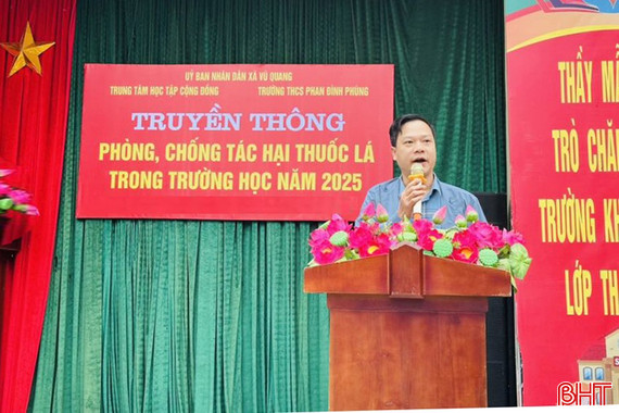 Tuyên truyền phòng, chống tác hại thuốc lá cho giáo viên, học sinh 