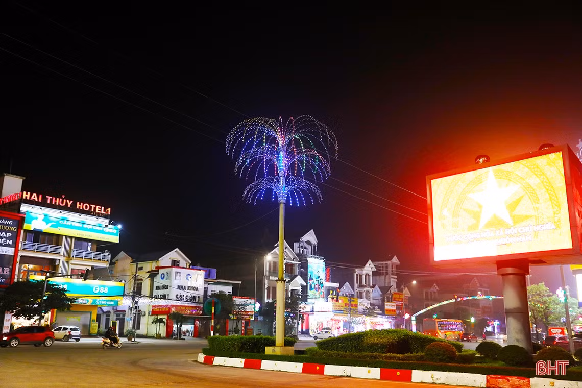 Đô thị phía Nam Hà Tĩnh lung linh chào xuân mới