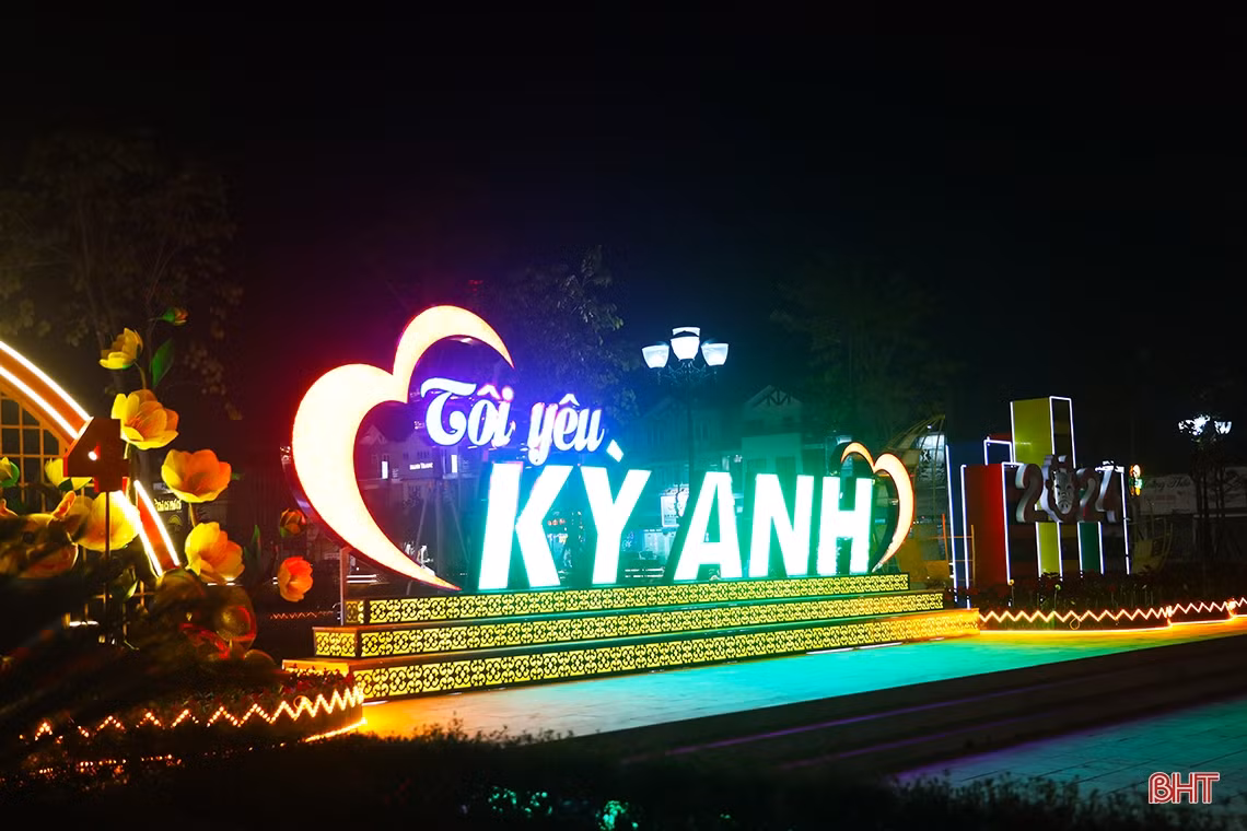 Đô thị phía Nam Hà Tĩnh lung linh chào xuân mới