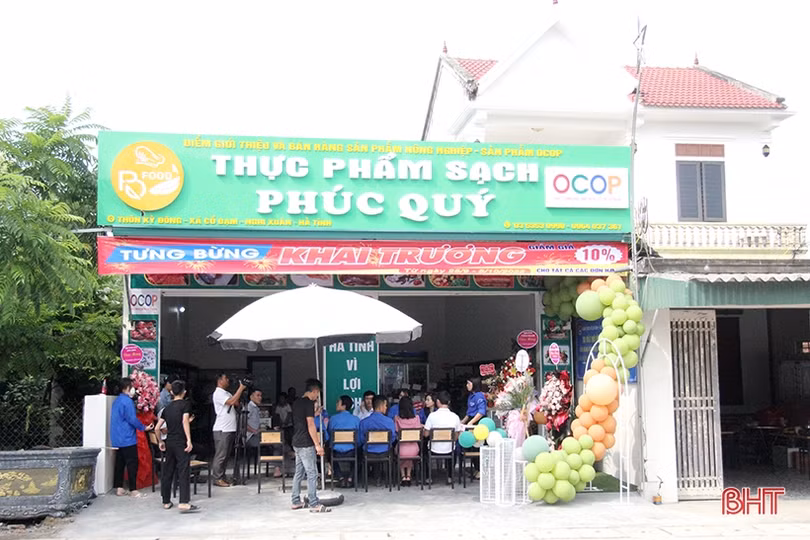 Ra mắt cửa hàng sản phẩm OCOP do thanh niên làm chủ ở Nghi Xuân
