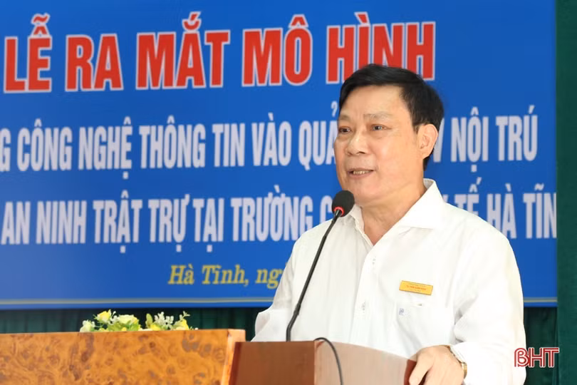 Trường Cao đẳng Y tế Hà Tĩnh ra mắt mô hình ứng dụng công nghệ quản lý sinh viên, đảm bảo ANTT