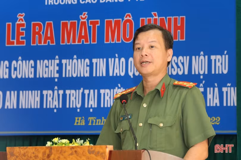 Trường Cao đẳng Y tế Hà Tĩnh ra mắt mô hình ứng dụng công nghệ quản lý sinh viên, đảm bảo ANTT