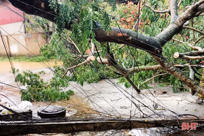 Nhiều tuyến đường, cầu cống ở Hương Khê bị ngập do mưa lớn