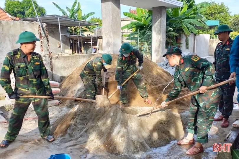Lực lượng vũ trang góp phần xây dựng nhiều vùng quê Hà Tĩnh đáng sống