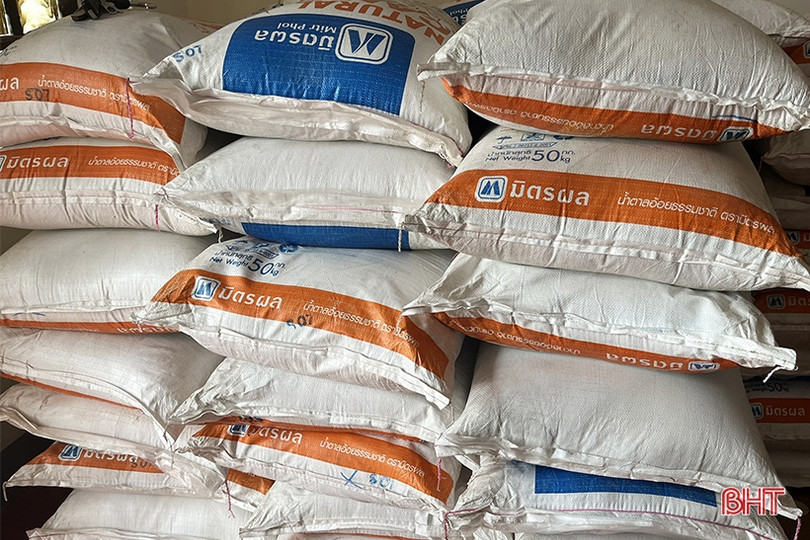 Bắt giữ xe chở 2,8 tấn đường nhập lậu lưu thông qua địa bàn Hà Tĩnh