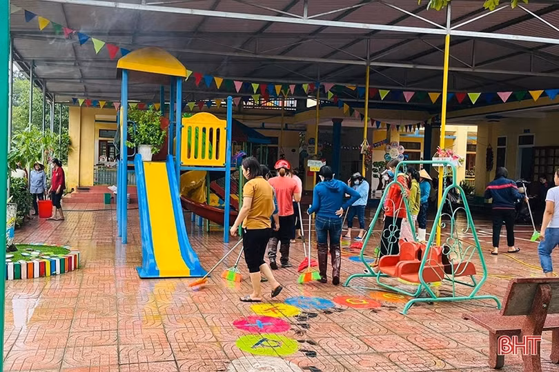 Hương Sơn: Nước rút tới đâu, dọn dẹp tới đó, sẵn sàng đón học sinh trở lại trường