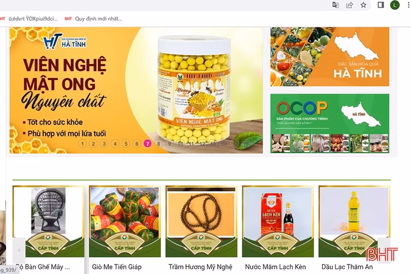 Kết nối thị trường tiêu thụ cho sản phẩm OCOP Hà Tĩnh