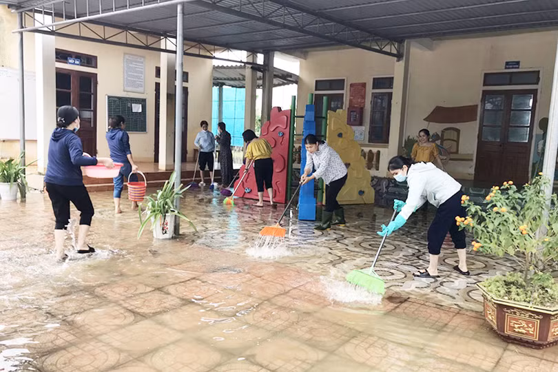 Hương Sơn: Nước rút tới đâu, dọn dẹp tới đó, sẵn sàng đón học sinh trở lại trường