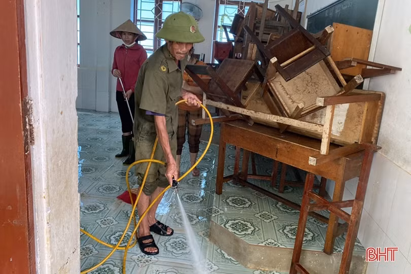Hương Sơn: Nước rút tới đâu, dọn dẹp tới đó, sẵn sàng đón học sinh trở lại trường