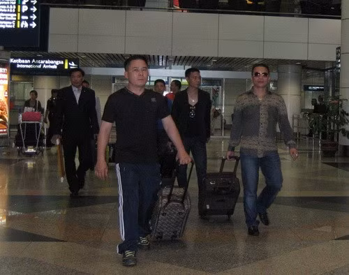 Các cổ động viên Hải Phòng đến Kuala Lumpur
