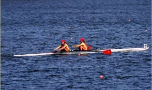 Nội dung đua thuyền Rowing đã chính thức khởi tranh- Ảnh Enternet