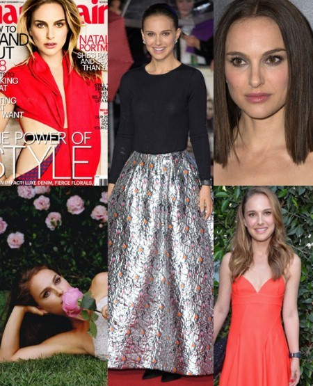 Natalie Portman luôn thu hút trên thảm đỏ với kiểu tóc gọn gàng và gương mặt xinh đẹp.