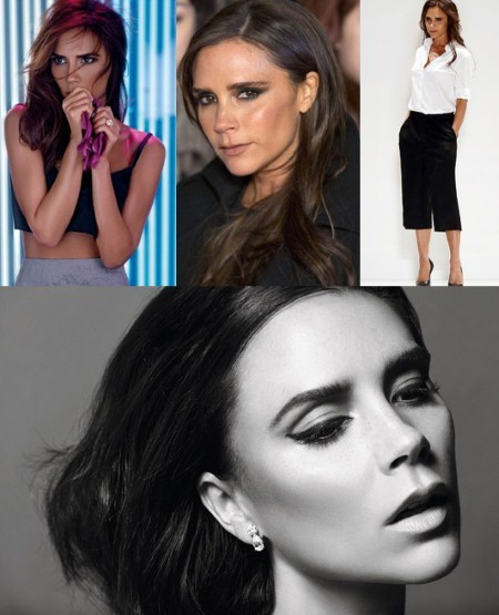 Kiểu mắt khói lạnh lùng, bí ẩn và mái tóc luôn mềm mại, bóng mượt kết hợp với phong cách thời trang thời thượng, cá tính là công thức làm nên sự quyến rũ của Victoria Beckham.