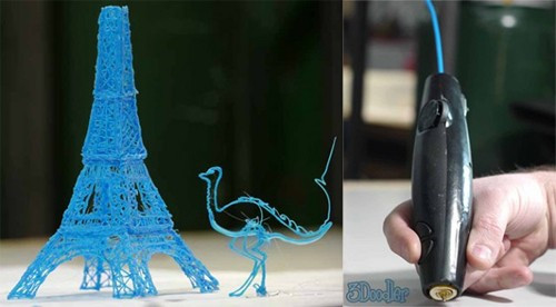 Công ty sản xuất robot và đồ chơi WobbleWorks đã tạo ra chiếc bút 3Doodler có khả năng vẽ hình 3D chân thực và sinh động. Trong khi mọi người phải chi tới hàng nghìn USD để sở hữu máy in 3D thì chiếc bút này chỉ có giá 75 USD khi được bán ra thị trường. 3Doodler được mệnh danh là chiếc bút vẽ 3D đầu tiên trên thế giới, giúp thỏa sức sáng tạo muôn hình vẽ khác nhau ngay giữa không gian.