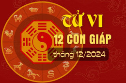 Tử vi 12 con giáp tháng 12/2024 - may mắn của 12 con giáp tháng 12/2024 dương lịch