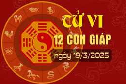 Tử vi hàng ngày - Tử vi 12 con giáp hôm nay ngày 19/3/2025.