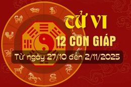 Tử vi tuần mới từ ngày 27/10 đến 2/11/2025 của 12 con giáp.
