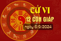 Tử vi hàng ngày - Tử vi 12 con giáp hôm nay ngày 6/9/2024.