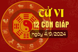 Tử vi hàng ngày - Tử vi 12 con giáp hôm nay ngày 4/9/2024.