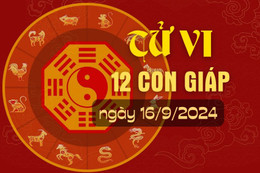 Tử vi hàng ngày - Tử vi 12 con giáp hôm nay ngày 16/9/2024.