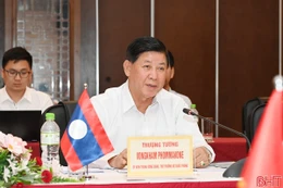 Thứ trưởng Bộ Quốc phòng nước CHDCND Lào làm việc tại Hà Tĩnh