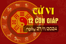 Tử vi hàng ngày - Tử vi 12 con giáp hôm nay ngày 27/11/2024.