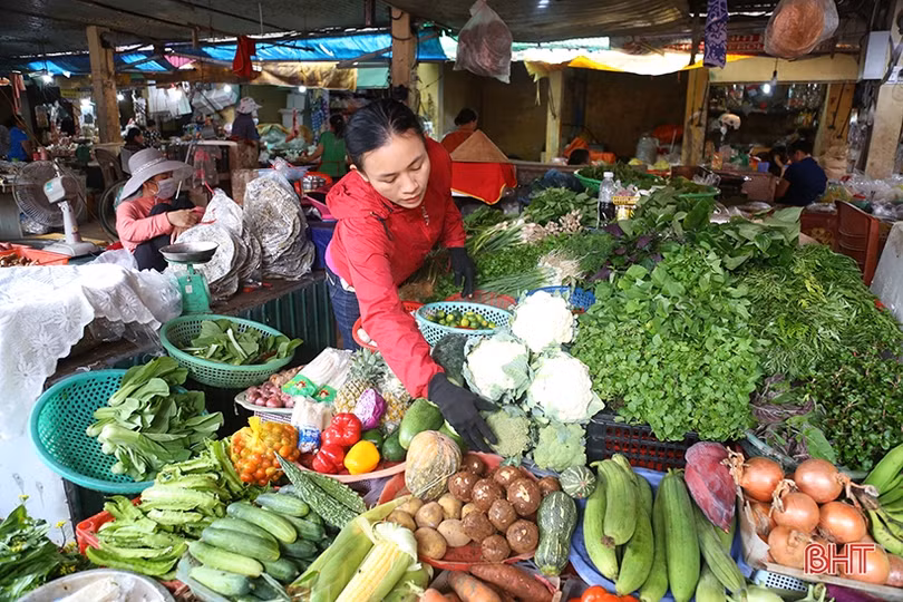 Nguồn cung dồi dào, giá rau xanh tại Hà Tĩnh “hạ nhiệt”