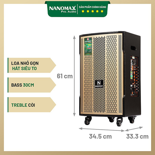Loa kéo Nanomax – Thiết bị mang thế giới âm thanh vào ngôi nhà của bạn