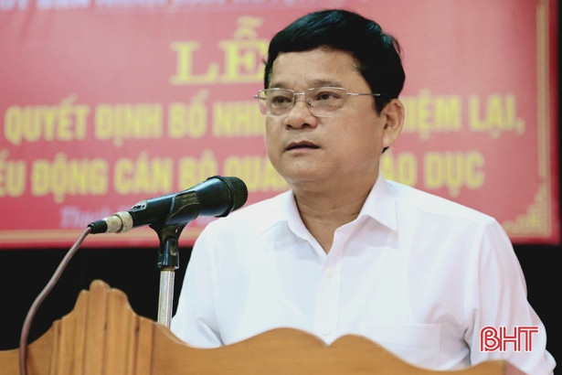 Bổ nhiệm mới 19 cán bộ quản lý ngành giáo dục Thạch Hà