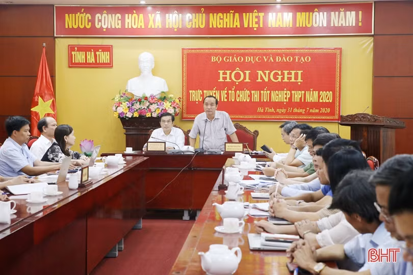 Chủ động trong mọi tình huống, tổ chức tốt Kỳ thi tốt nghiệp THPT tại Hà Tĩnh