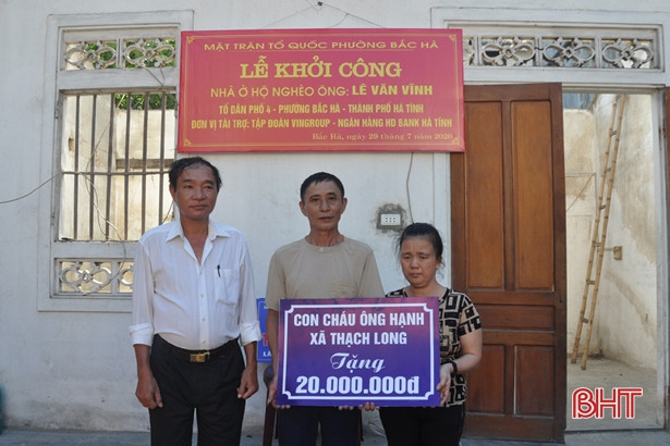 Khởi công xây dựng nhà ở cho hộ nghèo ở thành phố Hà Tĩnh