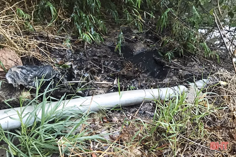 Cảnh sát Môi trường Hà Tĩnh bắt quả tang trại chăn nuôi của Công ty TNHH Khánh Giang xả nước thải chưa qua xử lý