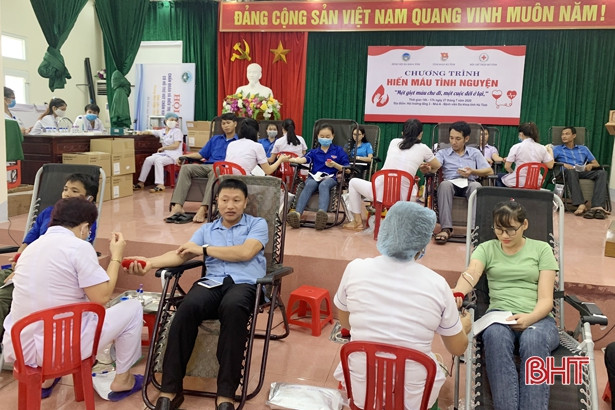 Bổ sung 93 đơn vị máu vào ngân hàng máu sống tỉnh Hà Tĩnh