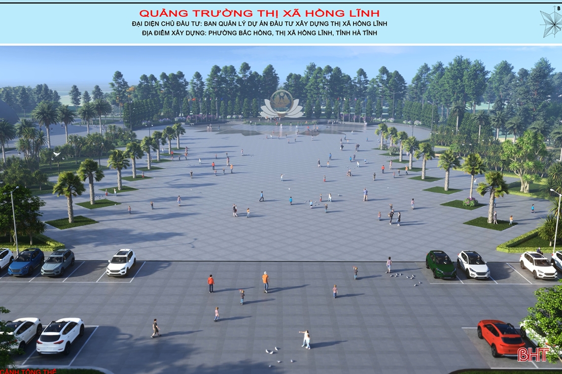 Khởi công xây dựng Quảng trường trung tâm thị xã Hồng Lĩnh