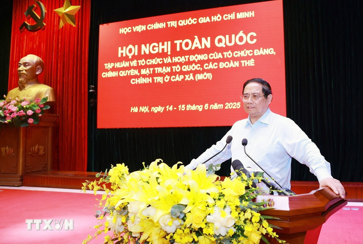 Thủ tướng Chính phủ Phạm Minh Chính phát biểu bế mạc. ttxvn-thu-tuong-to-chuc-cap-xa-3.png