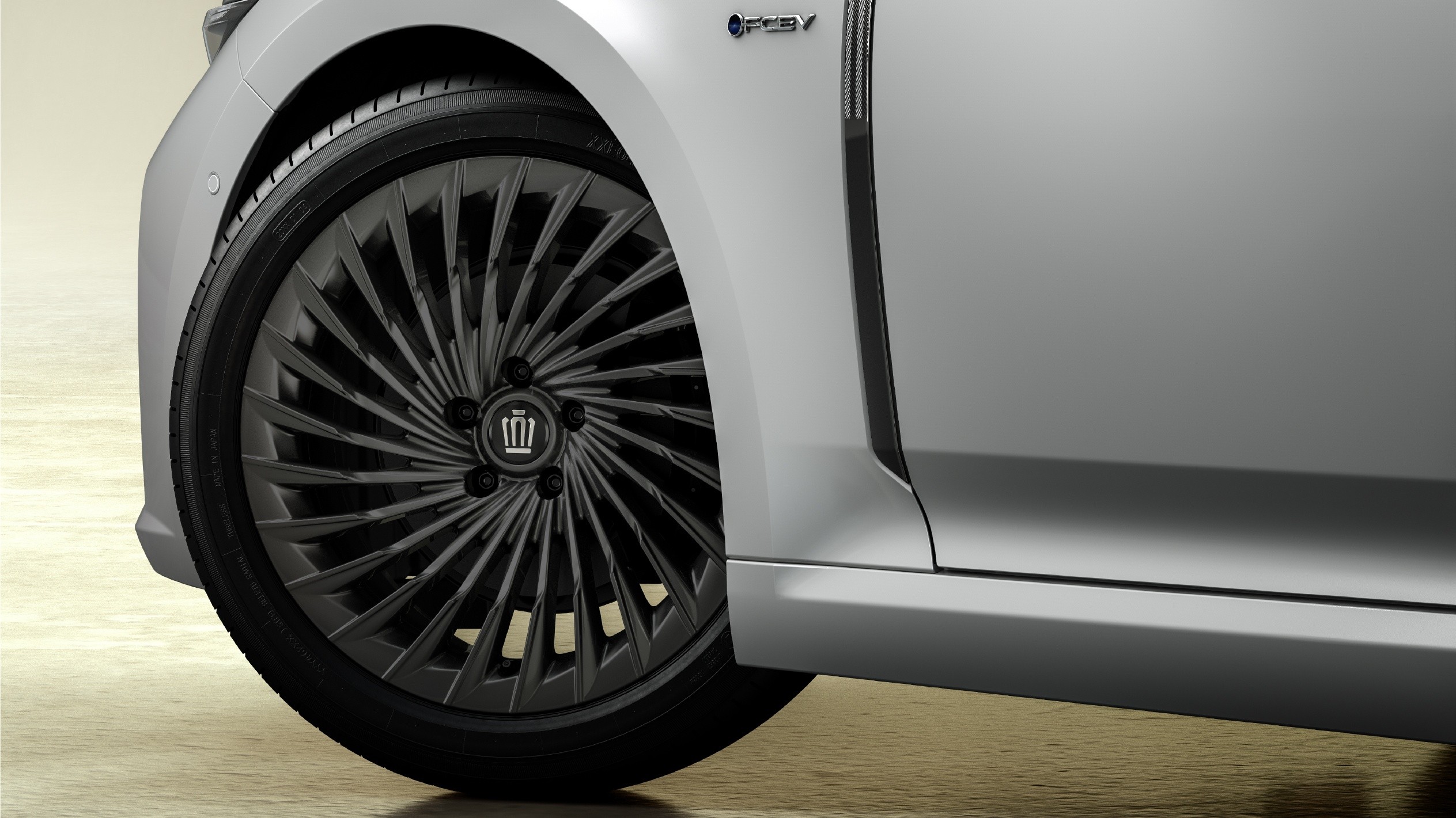 Đi kèm là tùy chọn mâm hợp kim nhôm đa chấu màu đen mờ kích thước 20 inch, sử dụng lốp có thông số 245/45ZR20.