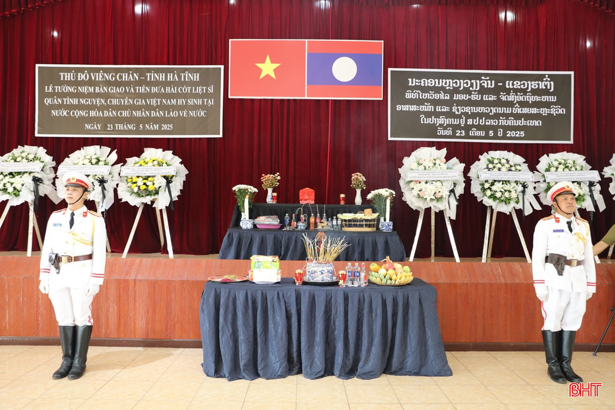 Lễ tưởng niệm được cử hành trọng thể, trang nghiêm tại hội trường Bộ CHQS Thủ đô Viêng Chăn bqbht_br_2.jpg
