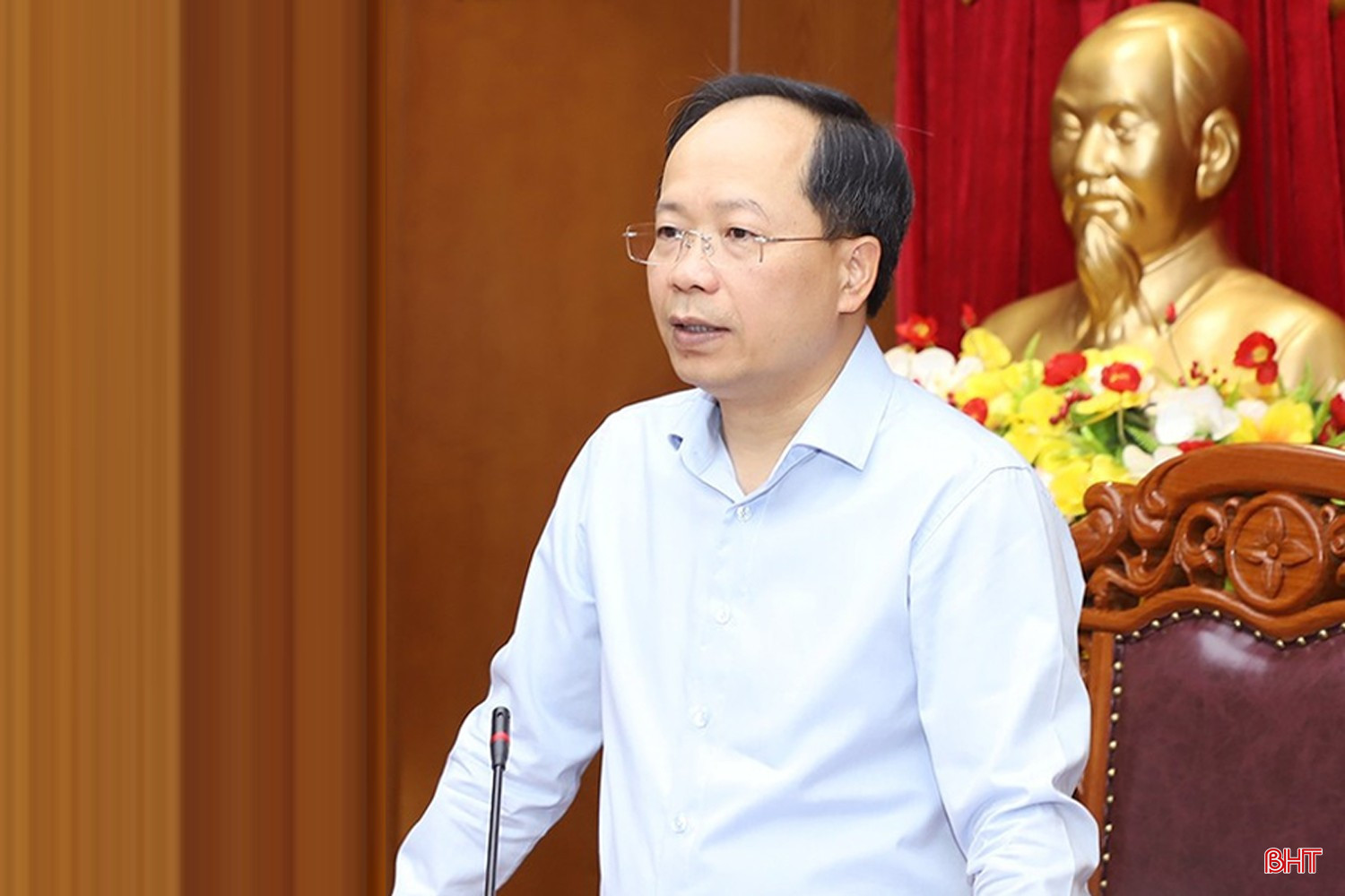 Bí thư Tỉnh ủy Nguyễn Duy Lâm kết luận cuộc họp. bqbht_br_image-4.jpg