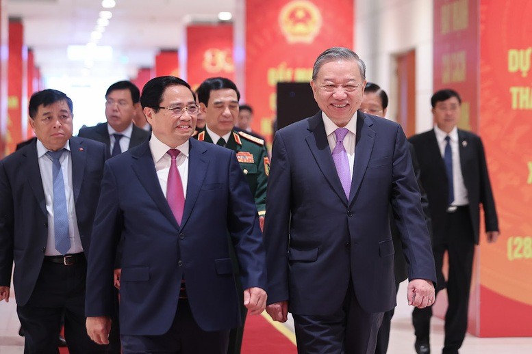 Tổng Bí thư Tô Lâm, Thủ tướng Phạm Minh Chính và các đại biểu dự Lễ kỷ niệm 80 năm thành lập Chính phủ nước Cộng hòa xã hội chủ nghĩa Việt Nam ngày 20/8/2025- Ảnh VGP/Nhật Bắc Tổng Bí thư Tô Lâm, Thủ tướng Phạm Minh Chính và các đại biểu dự Lễ kỷ niệm 80 năm thành lập Chính phủ nước Cộng hòa xã hội chủ nghĩa Việt Nam ngày 20/8/2025- Ảnh VGP/Nhật Bắc