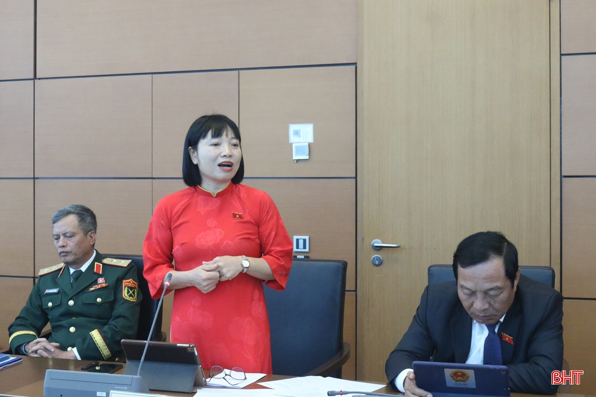Phó Trưởng đoàn ĐBQH tỉnh Hải Dương - Nguyễn Thị Việt Nga phát biểu thảo luận. bqbht_br_4nguyenvietnga.jpg
